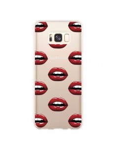 Coque Samsung S8 Plus Lèvres Rouges Lips Transparente -...
