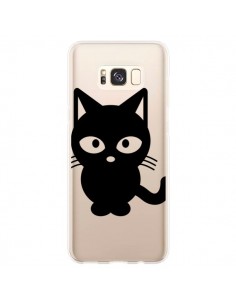 Coque Samsung S8 Plus Chat Noir Cat Transparente - Yohan B.