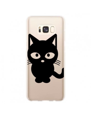 Coque Samsung S8 Plus Chat Noir Cat Transparente - Yohan B.