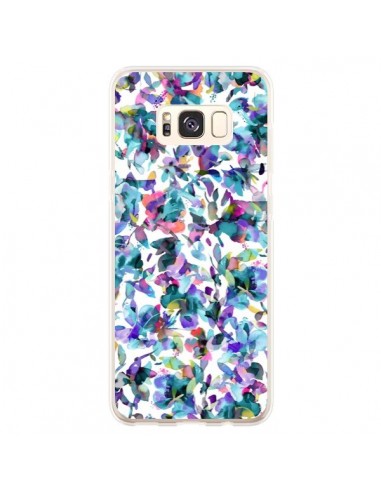 Coque Samsung S8 Plus Aquatic Flowers Blue - Ninola Design