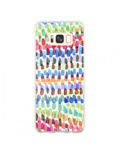 Coque Samsung S8 Plus Artsy Strokes Stripes Colorful - Ninola Design