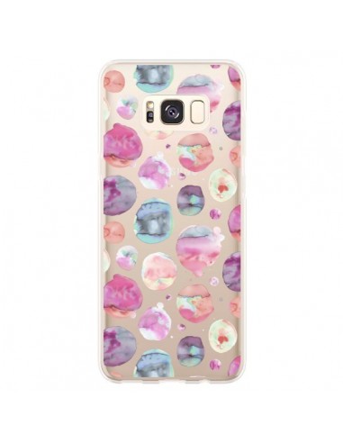 Coque Samsung S8 Plus Big Watery Dots Pink - Ninola Design