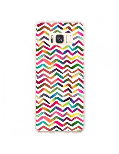 Coque Samsung S8 Plus Chevron Stripes Multicolored - Ninola Design