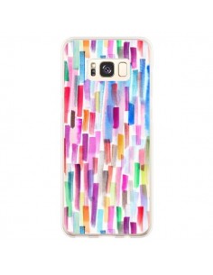 Coque Samsung S8 Plus Colorful Brushstrokes Multicolored...