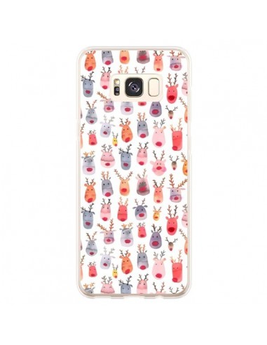 Coque Samsung S8 Plus Cute Winter Reindeers - Ninola Design