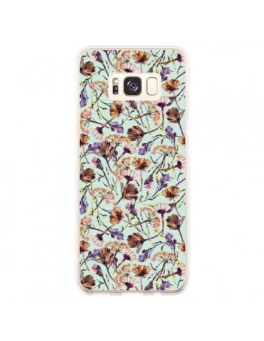 Coque Samsung S8 Plus Dry Blue Flowers - Ninola Design