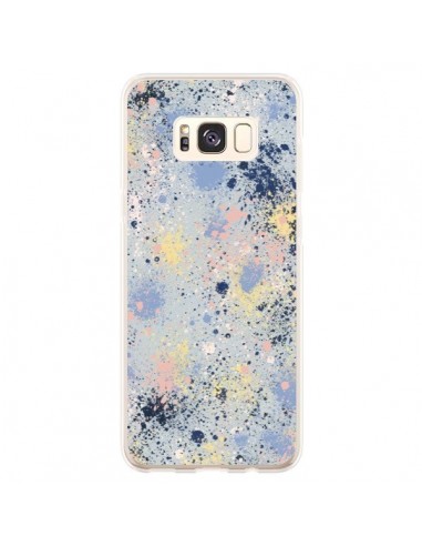 Coque Samsung S8 Plus Gradient Watercolor Lines Blue - Ninola Design