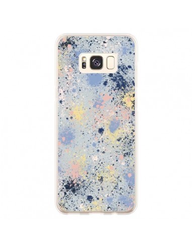 Coque Samsung S8 Plus Gradient Watercolor Lines Blue - Ninola Design