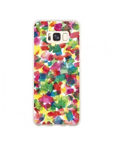Coque Samsung S8 Plus Speckled Watercolor Blue - Ninola Design