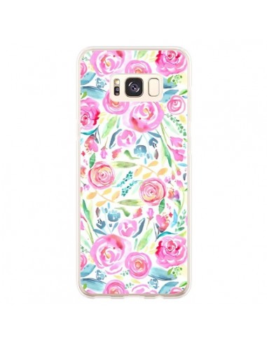 Coque Samsung S8 Plus Speckled Watercolor Pink - Ninola Design