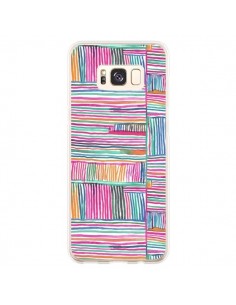 Coque Samsung S8 Plus Watercolor Linear Meditation Pink -...