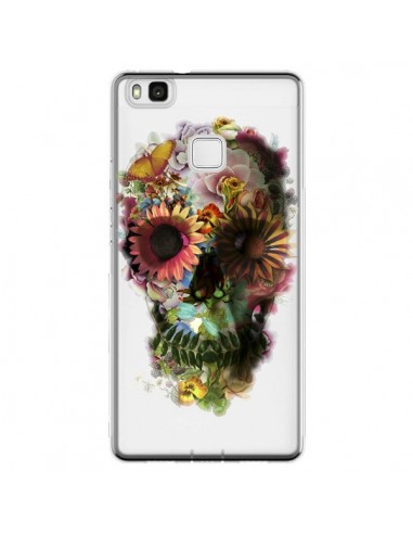 Coque Huawei P9 Lite Skull Flower Tête de Mort Transparente - Ali Gulec