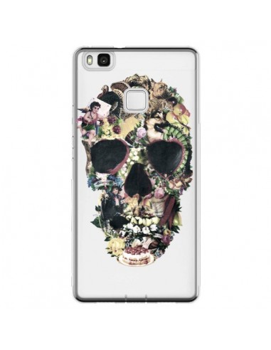 Coque Huawei P9 Lite Skull Vintage Tête de Mort Transparente - Ali Gulec