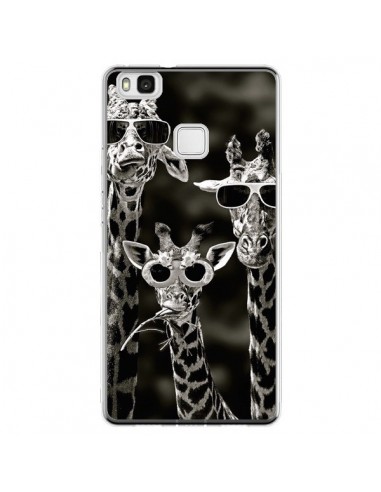 Coque Huawei P9 Lite Girafe Swag Lunettes Familiy Giraffe - Asano Yamazaki