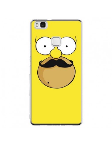 Coque Huawei P9 Lite Homer Movember Moustache Simpsons - Bertrand Carriere