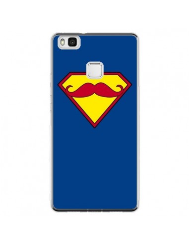 Coque Huawei P9 Lite Super Moustache Movember Superman - Bertrand Carriere