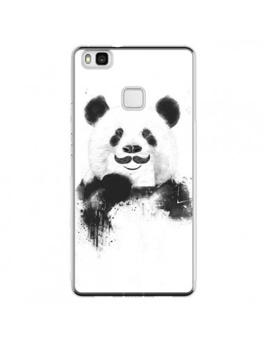Coque Huawei P9 Lite Funny Panda Moustache Movember - Balazs Solti