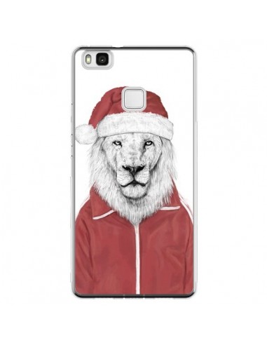 Coque Huawei P9 Lite Santa Lion Père Noel - Balazs Solti