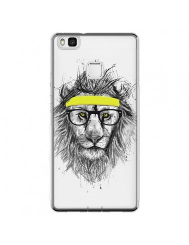 Coque Huawei P9 Lite Hipster Lion Transparente - Balazs Solti