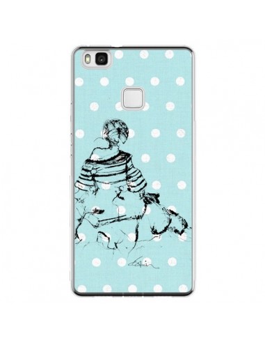 Coque Huawei P9 Lite Croquis Pois Femme Fashion Mode - Cécile