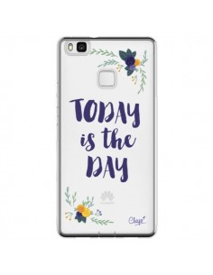 Coque Huawei P9 Lite Today is the day Fleurs Transparente...