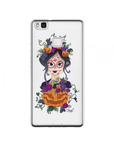 Coque Huawei P9 Lite Femme Closed Eyes Santa Muerte Transparente - Chapo