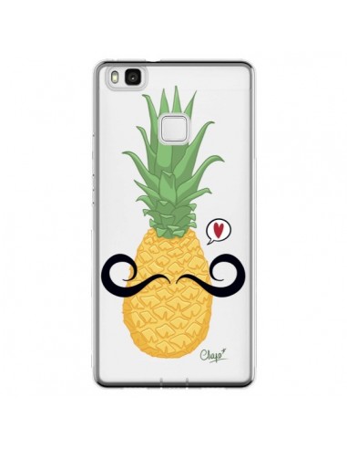 Coque Huawei P9 Lite Ananas Moustache Transparente - Chapo