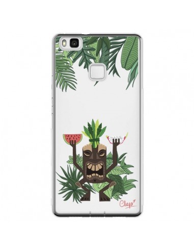 Coque Huawei P9 Lite Tiki Thailande Jungle Bois Transparente - Chapo