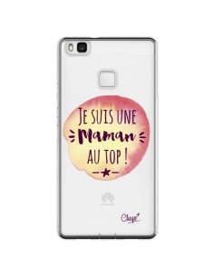 Coque Huawei P9 Lite Je suis une Maman au Top Orange...