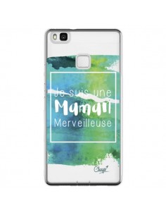 Coque Huawei P9 Lite Je suis une Maman Merveilleuse Bleu...