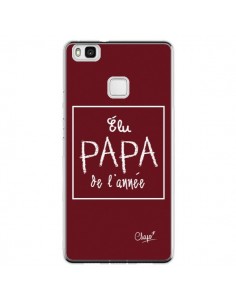Coque Huawei P9 Lite Elu Papa de l'Année Rouge Bordeaux -...