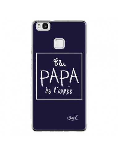 Coque Huawei P9 Lite Elu Papa de l'Année Bleu Marine - Chapo