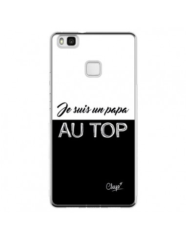 Coque Huawei P9 Lite Je suis un Papa au Top Noir - Chapo