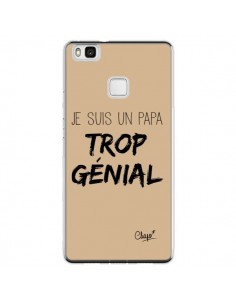 Coque Huawei P9 Lite Je suis un Papa trop Génial Beige -...