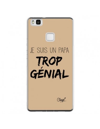 Coque Huawei P9 Lite Je suis un Papa trop Génial Beige - Chapo