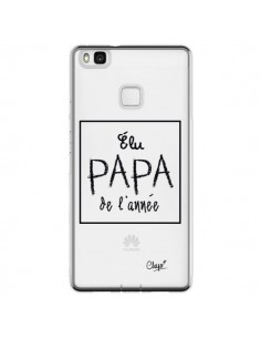 Coque Huawei P9 Lite Elu Papa de l'Année Transparente -...