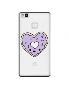 Coque Huawei P9 Lite Donuts Heart Coeur Violet...