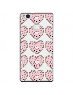 Coque Huawei P9 Lite Donuts Heart Coeur Rose Pink...