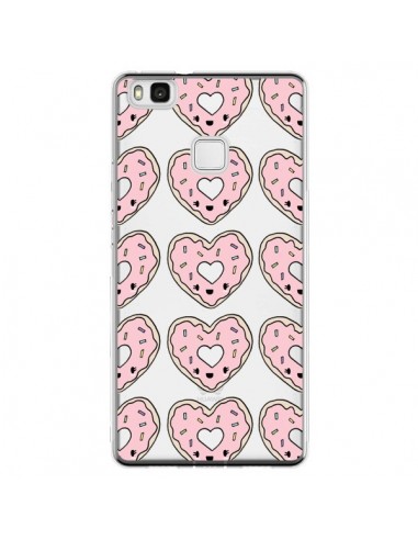 Coque Huawei P9 Lite Donuts Heart Coeur Rose Pink Transparente - Claudia Ramos
