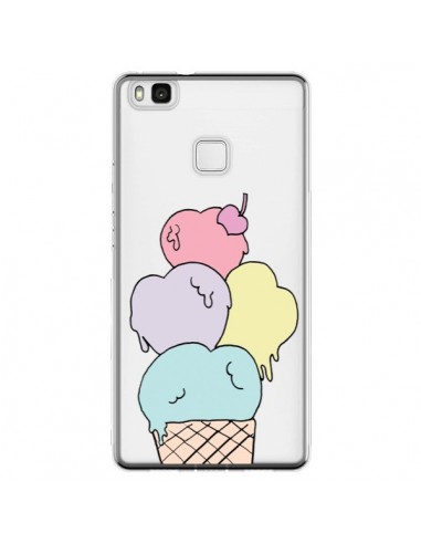 Coque Huawei P9 Lite Ice Cream Glace Summer Ete Coeur Transparente - Claudia Ramos