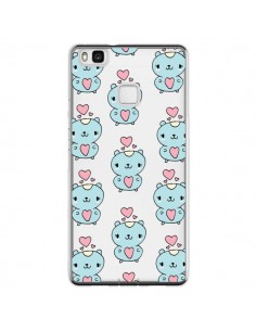 Coque Huawei P9 Lite Hamster Love Amour Transparente -...