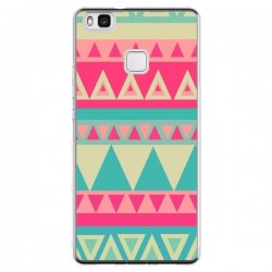 Coque Huawei P9 Lite Azteque Rose Vert - Eleaxart