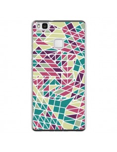 Coque Huawei P9 Lite Azteque Triangles Vert Violet -...