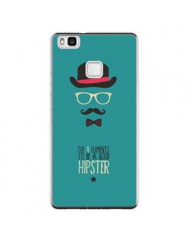 Coque Huawei P9 Lite Chapeau, Lunettes, Moustache, Noeud Papillon To Be a Good Hipster - Eleaxart