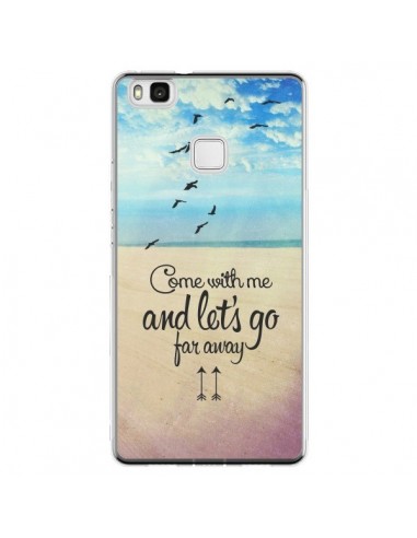Coque Huawei P9 Lite Let's Go Far Away Beach Plage - Eleaxart