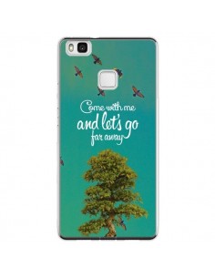 Coque Huawei P9 Lite Let's Go Far Away Tree Arbre - Eleaxart