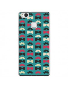 Coque Huawei P9 Lite Hipster Moustache Noeud Papillon -...