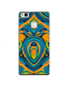 Coque Huawei P9 Lite Cross Heart Azteque Coeur - Eleaxart
