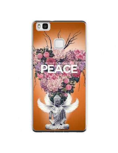 Coque Huawei P9 Lite Peace Fleurs Buddha - Eleaxart