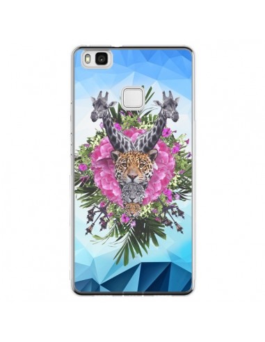 Coque Huawei P9 Lite Girafes Lion Tigre Jungle - Eleaxart